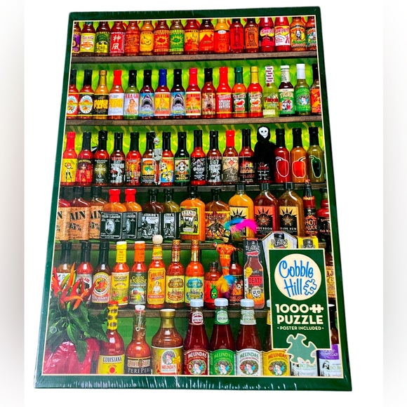 Hot Hot Sauce 🌶️  1000 piece jigsaw puzzle - Picture 1 of 5